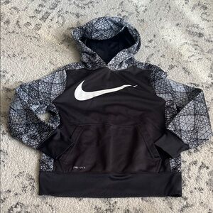 Nike Kids Black and Gray Hoodie